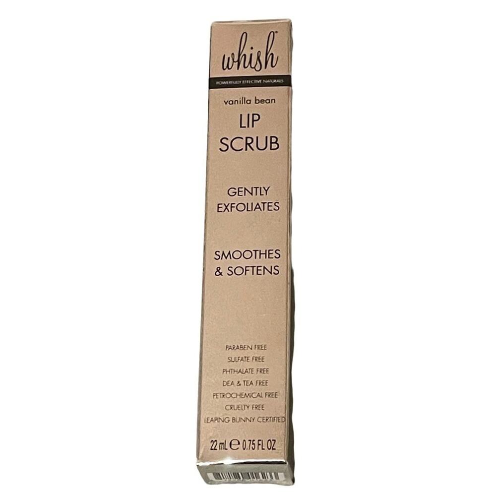 Whish Lip Scrub Vanilla Bean .74 Oz new in box